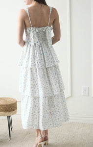 Women Dress/Blue Multi-TB8824