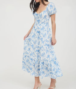 Women Dress/Blue Multi-RD4022