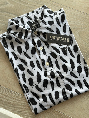 LC Feathers Performance Polo/Black