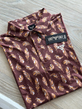Load image into Gallery viewer, LC Feathers Performance Polo/Brown