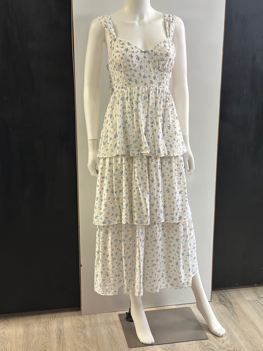 Women Dress/Blue Multi-TB8824