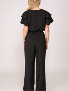Women Jumpsuit/Black-WP8688