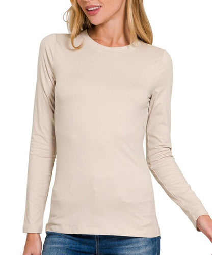 Women Top/Sand Beige-MT-2053M8
