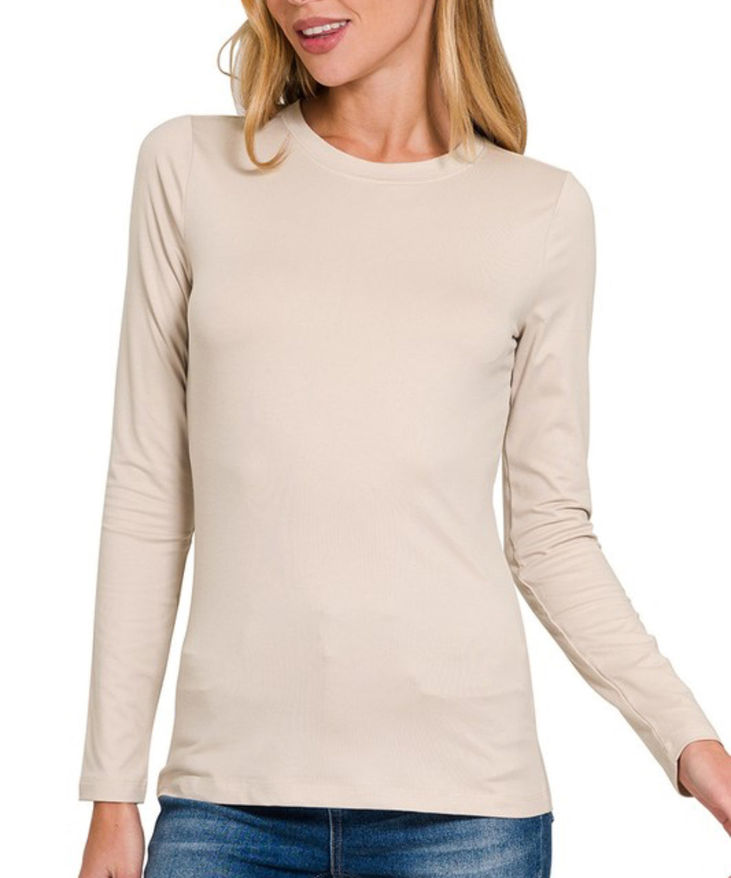 Women Top/Sand Beige-MT-2053M8