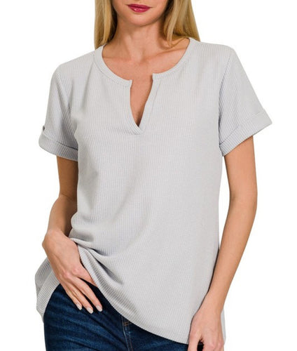 Women Top/LT Grey-JT-7527Y
