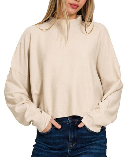 Women Sweater/Sandy Beige-TW-2373A5