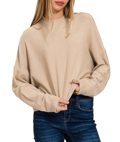 Women Sweater/LT Mocha-TW2373A5