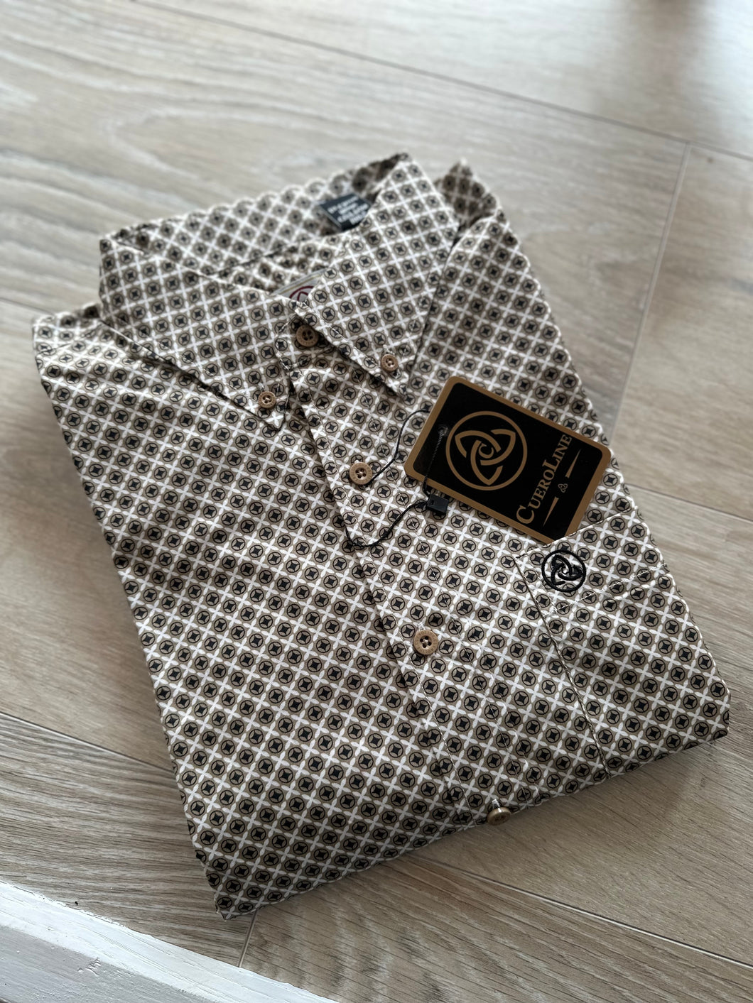 Men Long-Sleeved Shirt-LT Brown-033