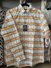 Load image into Gallery viewer, Men Long-Sleeved Shirt/Orange-049