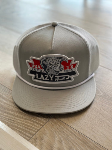 Lazy Ranch/Silver Grey & White-SILWHT4-ER-WHT One