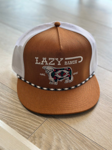 Lazy Ranch/Brown & White-BRWWHT-ALP-RG