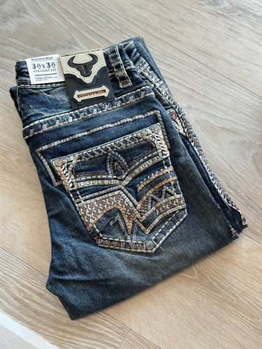 Mens Jeans western Blue/Long 30-WJ-2354