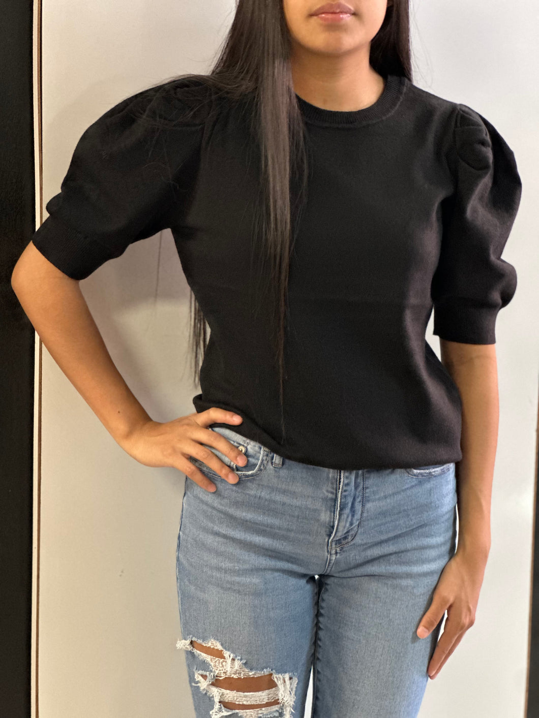 Women Top/Black-TW-2257Y