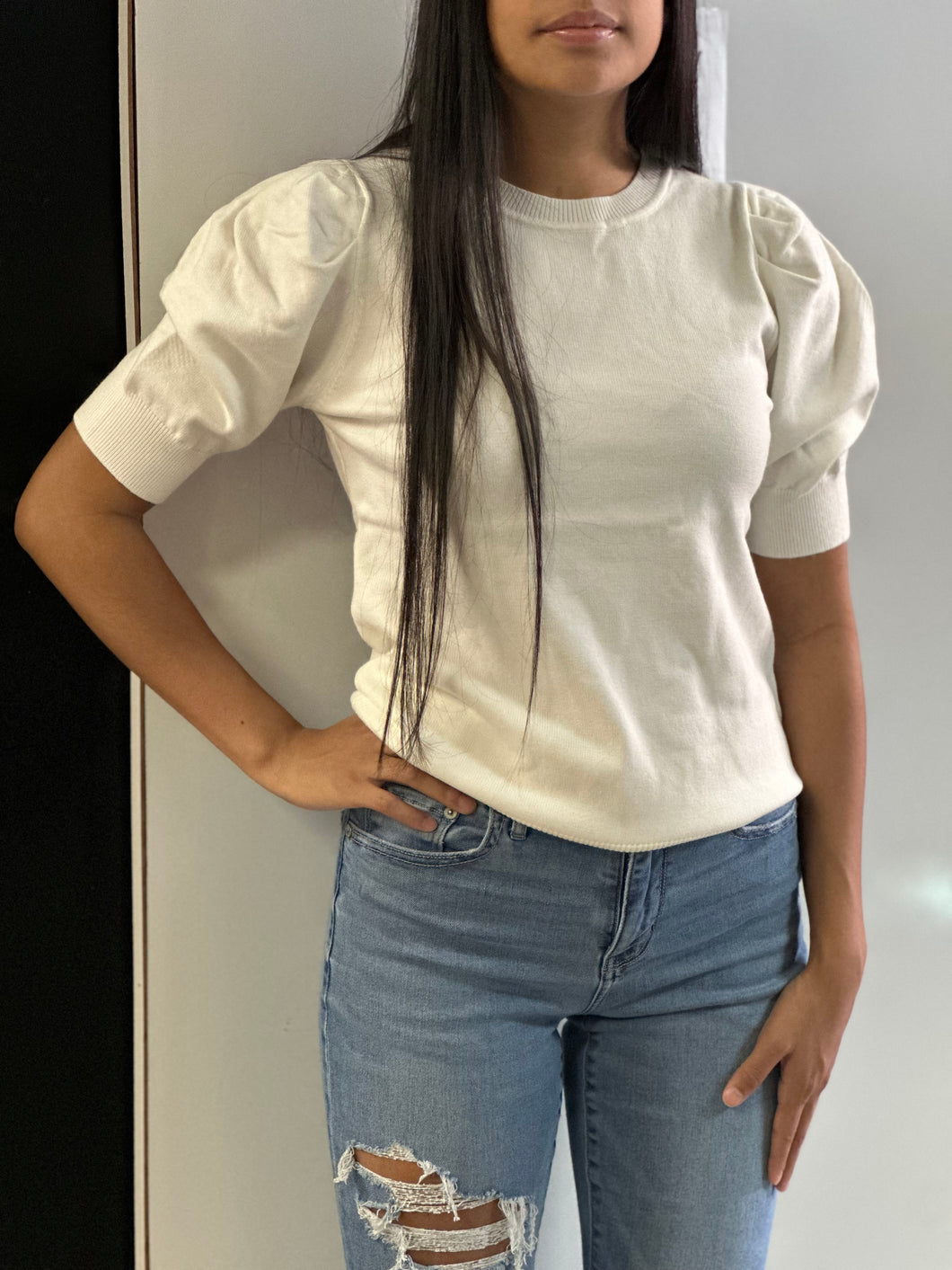 Women Top/Ivory-TW-2257Y