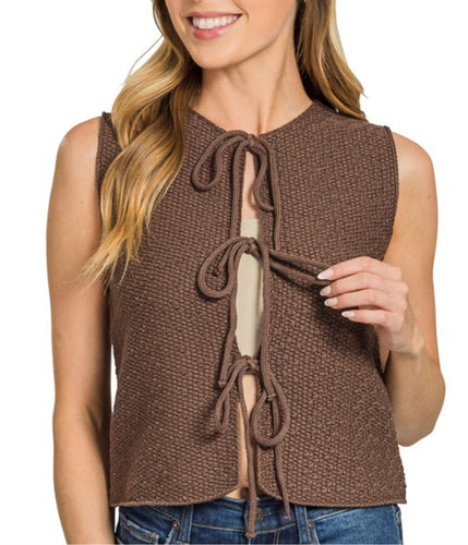 Women Vest/Brown-TW-2609Y