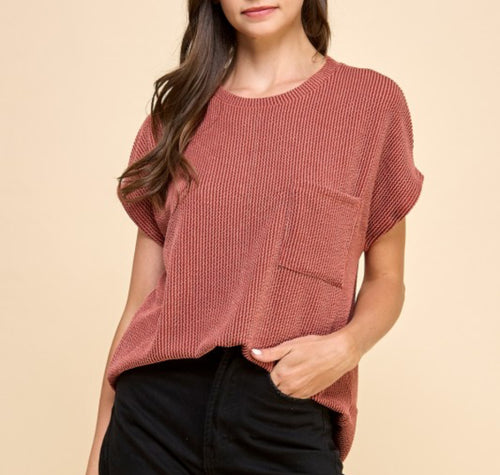 Women Top/Rust-T1641