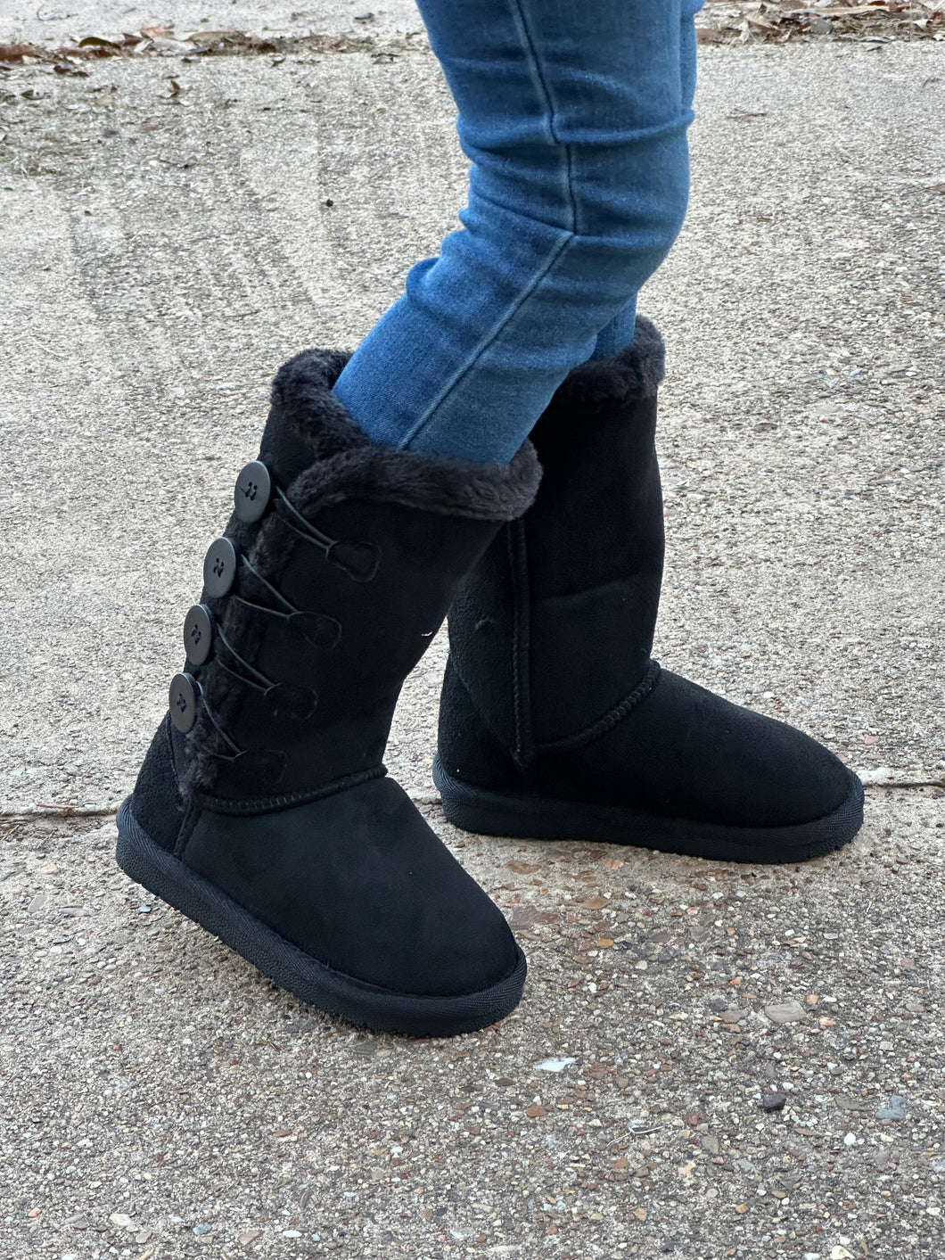 Girls Boots/Black-Anissa-3K