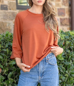 Women Top/Rust-T1715
