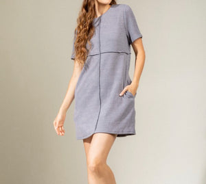 Women Mini Dress/Grey-140R