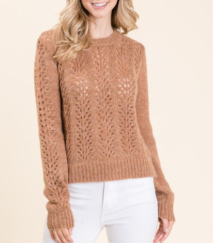 Women Sweater/Camel-NT18644
