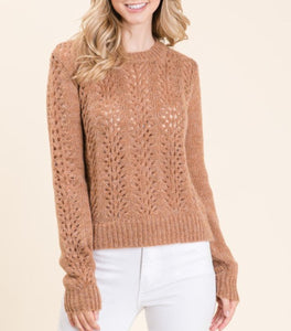 Women Sweater/Camel-NT18644