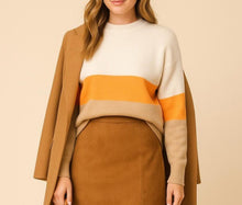 Load image into Gallery viewer, Women Sweater Top/Camel Taupe Orange-NK11003