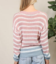Load image into Gallery viewer, Women Sweater Top/Blush Navy-NK10374