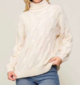Woen Sweater-Top/Ivory-NK10991