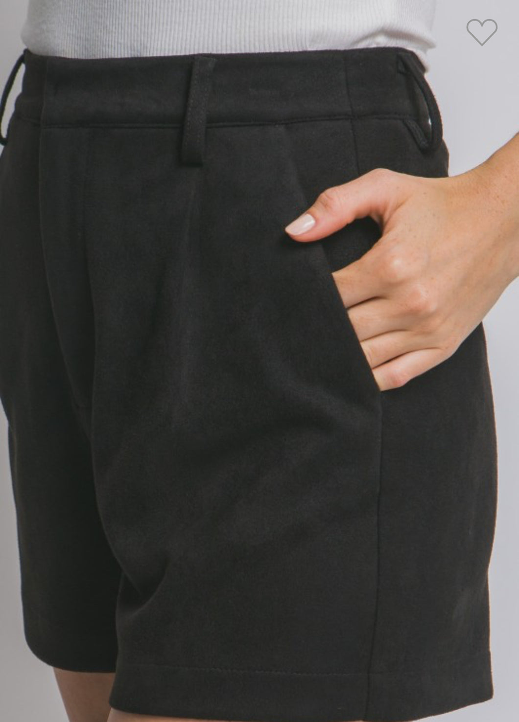 Women Soft Shorts/Black-60073PN