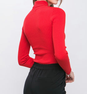 Women Bodysuit/Red-9792