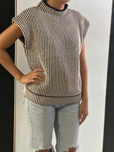 Load image into Gallery viewer, Women Sweater Vest/Black-12W3388N-1