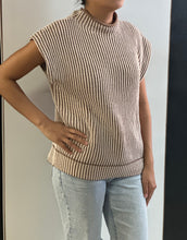Load image into Gallery viewer, Women Sweater Vest/Mocha-12w3388N-1