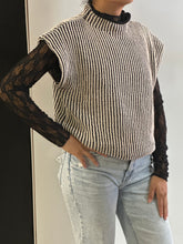 Load image into Gallery viewer, Women Sweater Vest/Black-12W3388N-1
