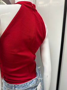 Women Bodysuit/Red-T16801
