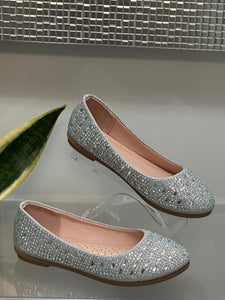 Girls Flats/Silver-Mika-41K