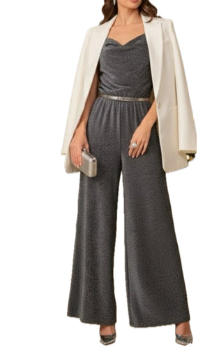 Women Jumpsuit/Black ilver-NP41170