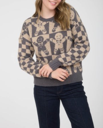 Women weater/Charcoal-CR2701