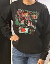 Load image into Gallery viewer, Women weatshirt/Black-T050