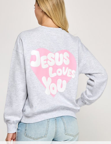 Women Sweatshirt/Ice Grey-T1929