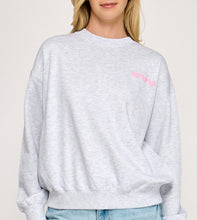 Load image into Gallery viewer, Women Sweatshirt/Ice Grey-T1929