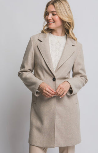 Women Coat/Oatmeal-80354JN