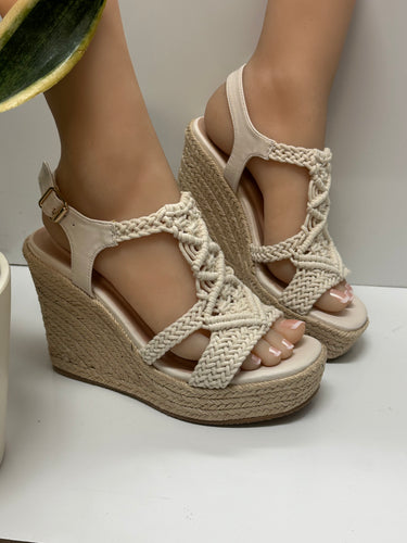 Women Sandals/Beige-Elison-61