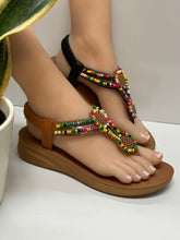 Load image into Gallery viewer, Women Sandals/Black-Ethnic-67