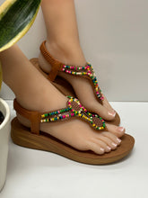 Load image into Gallery viewer, Women Sandals/Tan-Ethnic-67