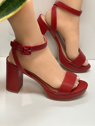 Women Heels/Red-Bristol