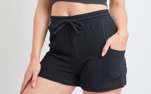 Women Shorts/Black-2651DG