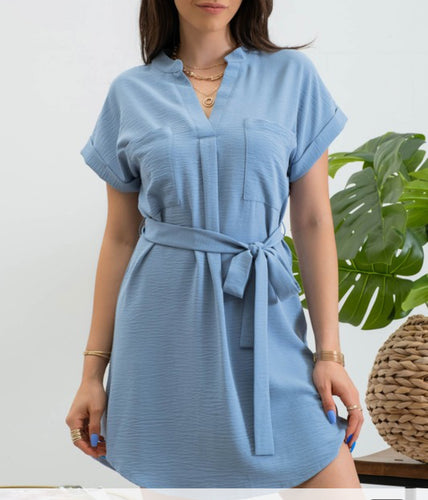 Women Dress/Medium Blue-Cr2236