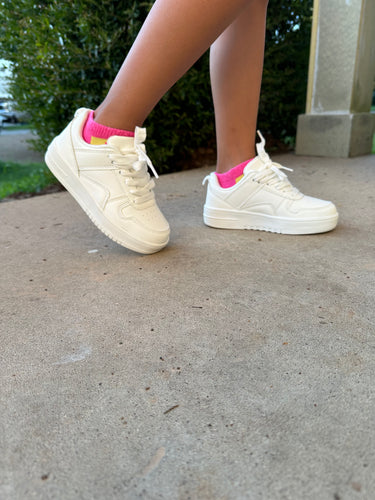 Girls Tennis shoes/White-Rexx-01K