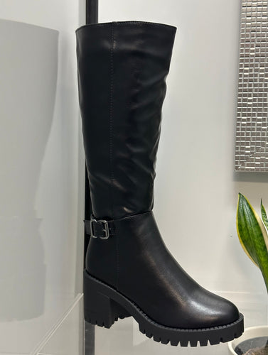 Women Boots/Black-Jersey-22