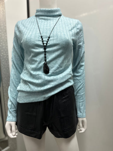 Women Top/Dusty Teal-HT-2202Y